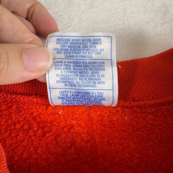 Vintage Chicago Bulls Crewneck‎ Basketball Sweatshirt NBA Graphic Red - Picture 5 of 7